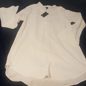 Ivory blouse-tunic